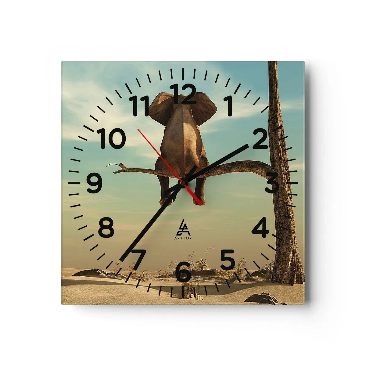 Wandklok - Klok - Een nieuw gezichtspunt - 30x30 cm