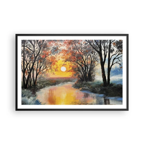 Poster in een zwarte lijst - Herfst vibes - 91x61 cm