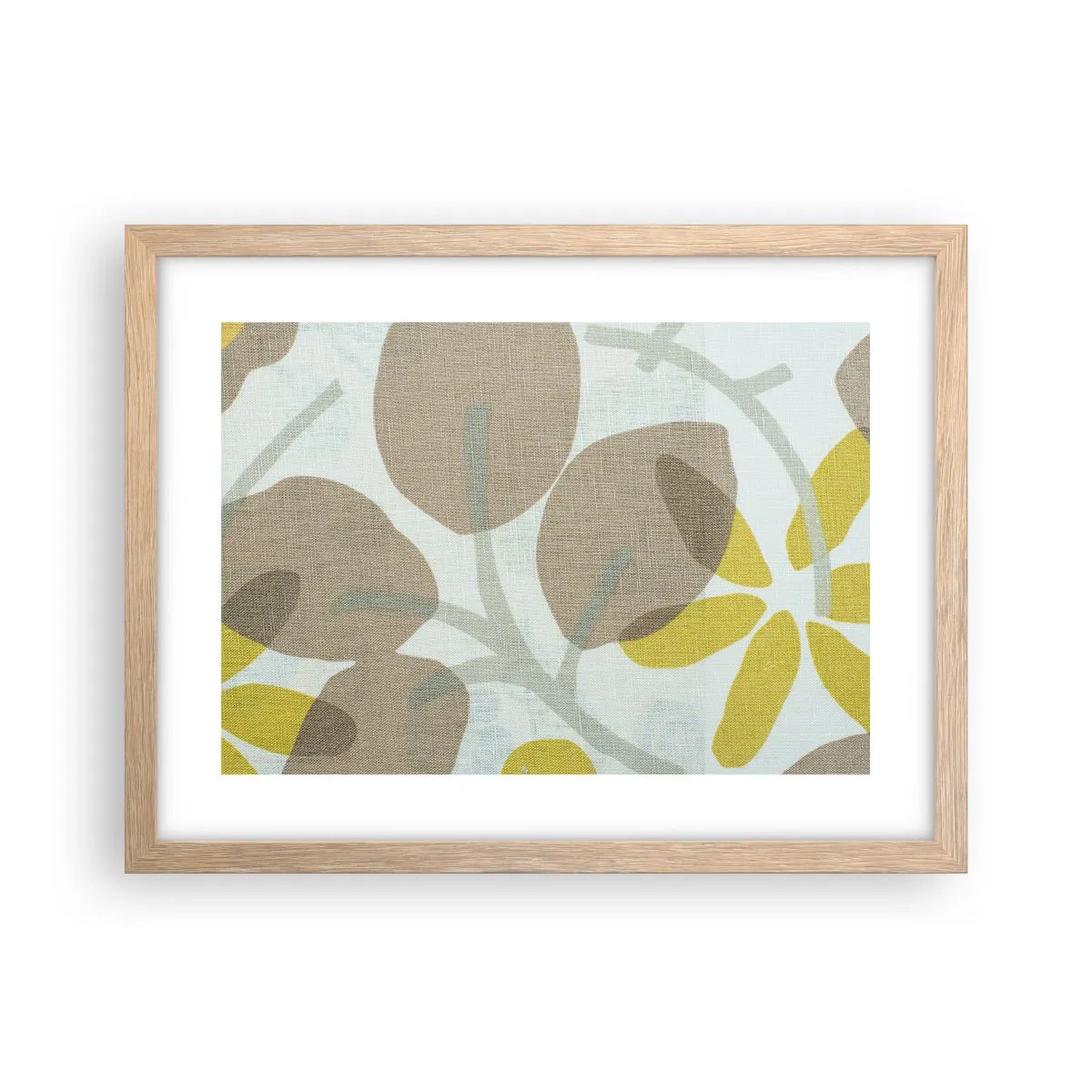 Een poster in een licht eiken lijst - Compositie in volle zon - 40x30 cm
