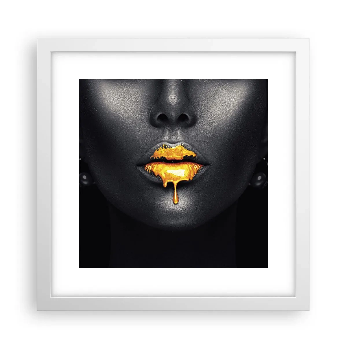 Poster in een witte lijst - Goldmouth - 30x30 cm