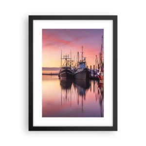 Poster in een zwarte lijst - Voor de volgende dag - 30x40 cm
