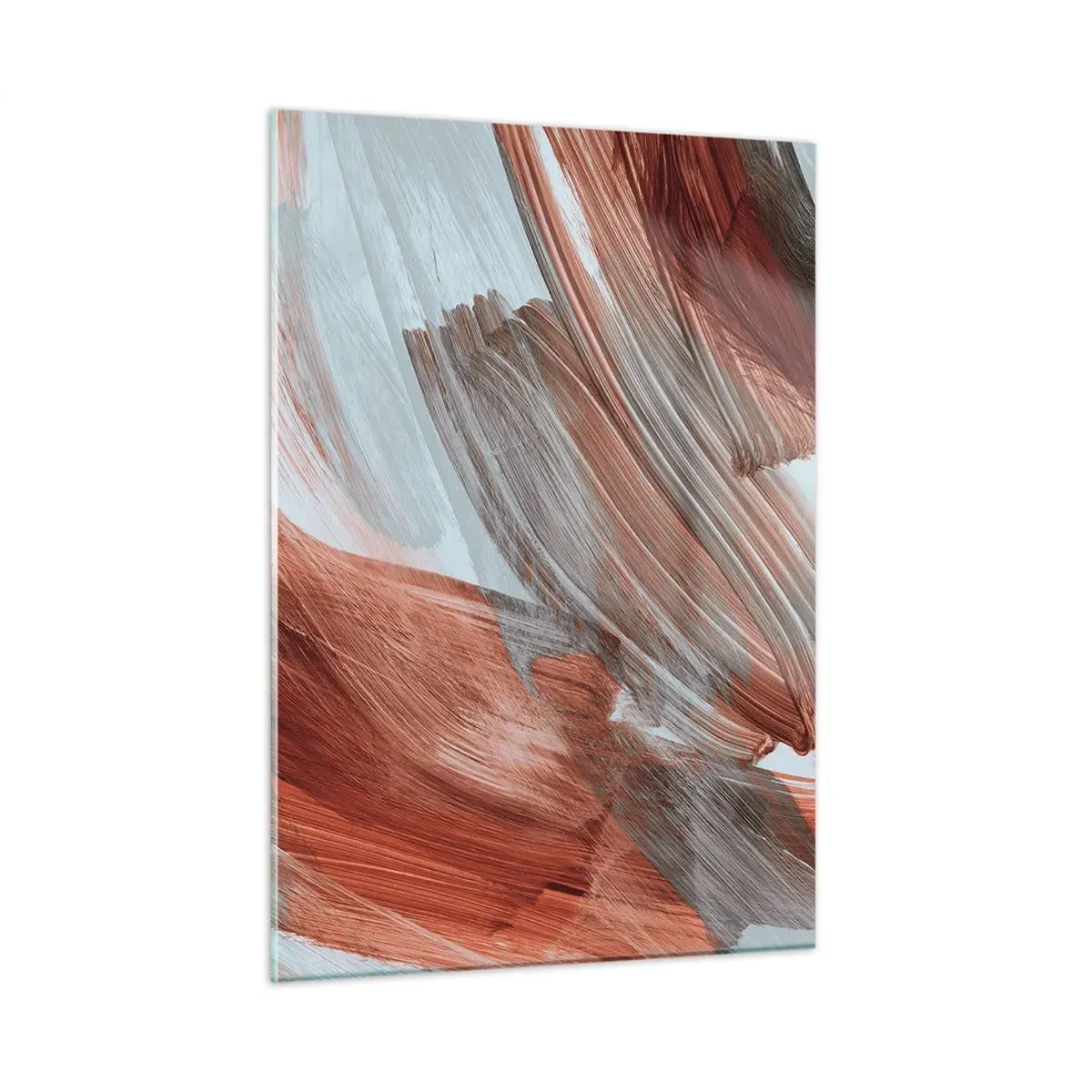 Schilderen op glas - Herfst en winderige abstractie - 50x70 cm