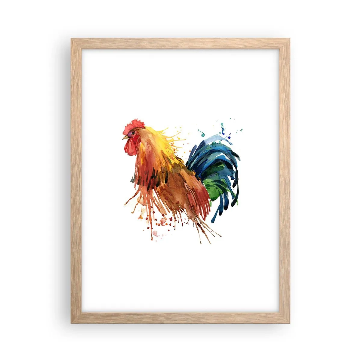 Een poster in een licht eiken lijst - Koninklijk gewaad, koninklijke trots - 30x40 cm