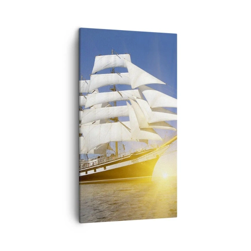 Schilderen op canvas - Hun tijd gaat nooit voorbij - 45x80 cm
