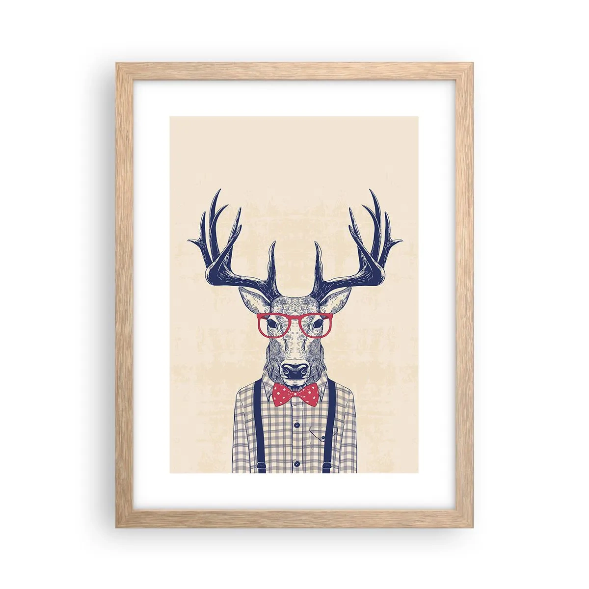 Een poster in een licht eiken lijst - Een grappig extravaganza - 30x40 cm