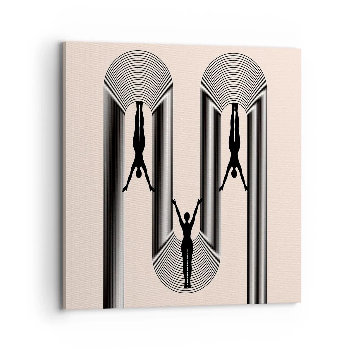 Schilderen op canvas - Op zijn kop - 70x70 cm