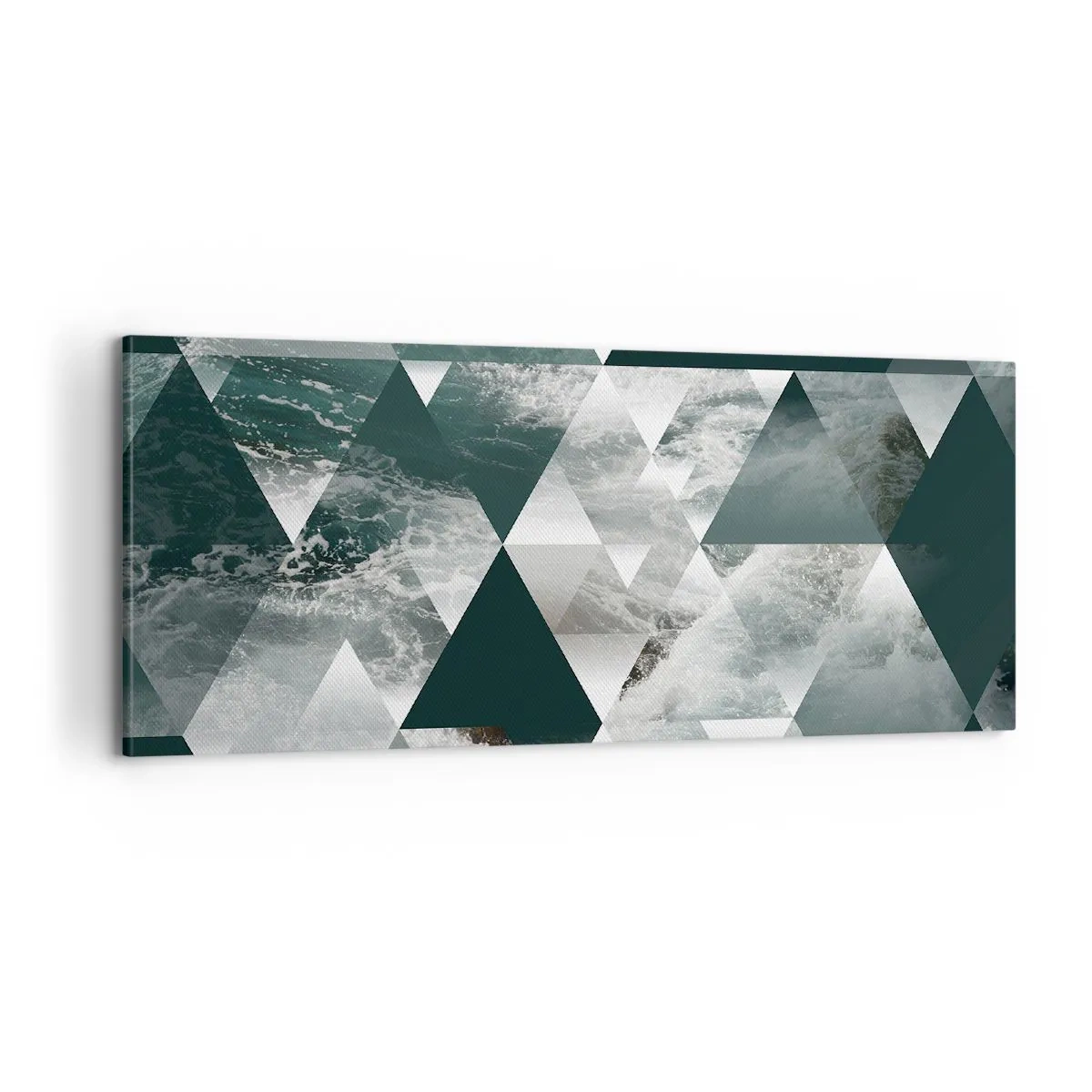 Schilderen op canvas - Kristal perspectief - 100x40 cm