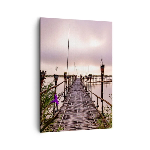 Schilderen op canvas - Rust en stilte van Azië - 50x70 cm