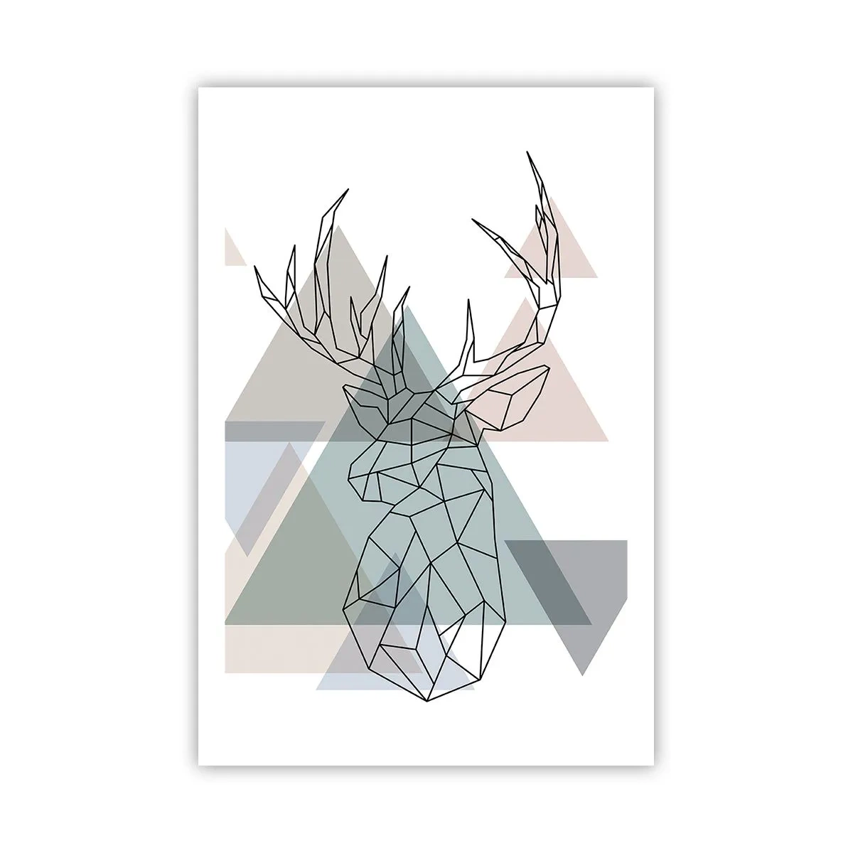 Poster - In een geometrisch bos - 61x91 cm
