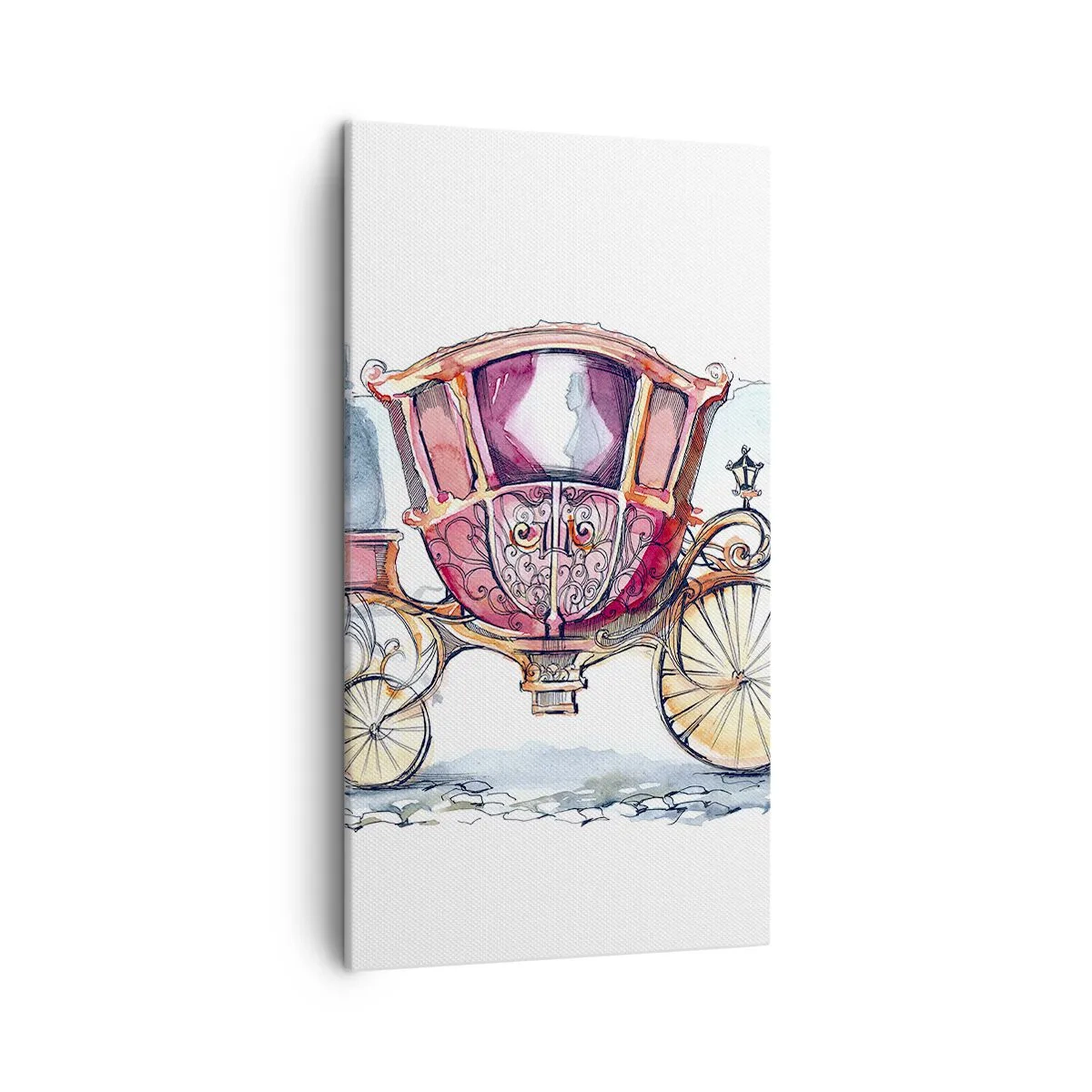 Schilderen op canvas - Naar de bruiloft of naar het bal? - 45x80 cm