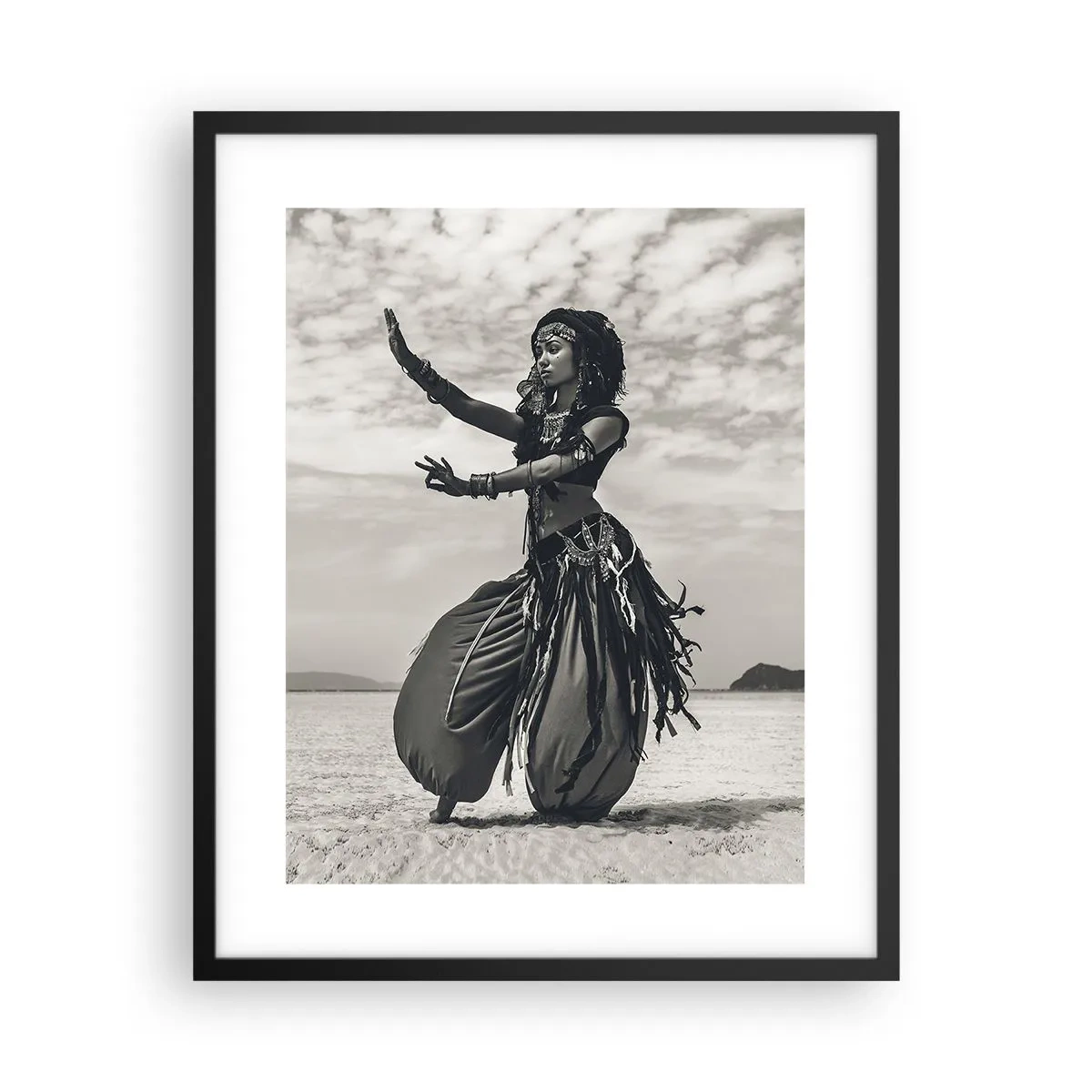 Poster in een zwarte lijst - De dans van de zuidelijke eilanden - 40x50 cm