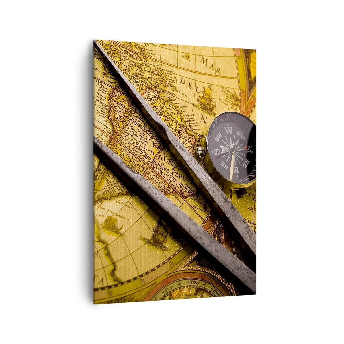 Schilderen op canvas - Waar zijn deze schatten? - 70x100 cm