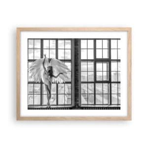 Een poster in een licht eiken lijst - Stad der Engelen? - 50x40 cm