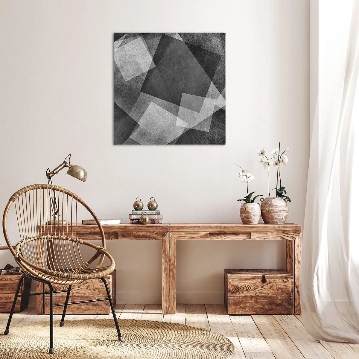 Schilderen op canvas - Het eeuwige symbool van duurzaamheid en orde - 40x40 cm