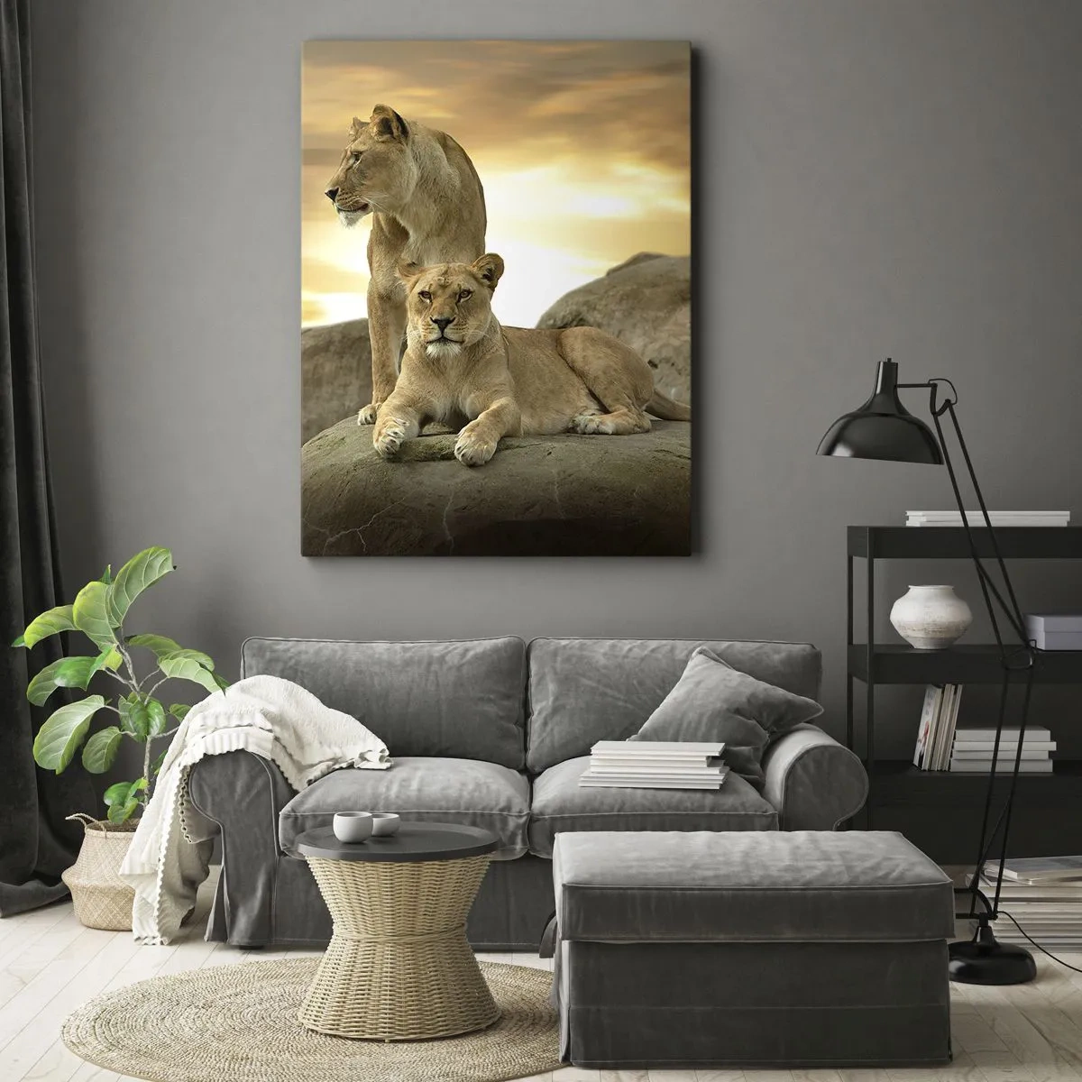 Schilderen op canvas - Koninklijke majesteit - 45x80 cm