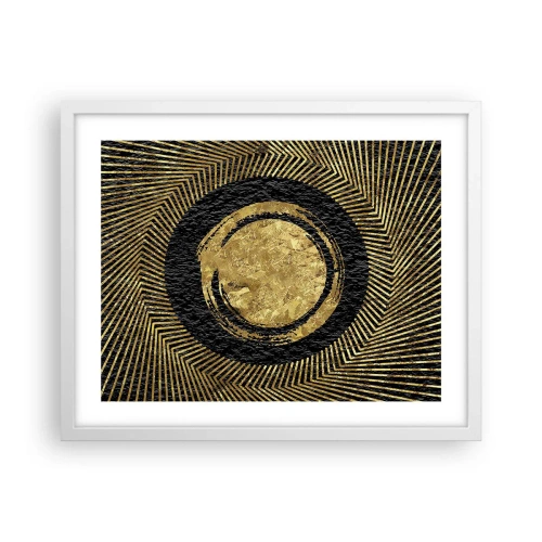 Poster in een witte lijst - Glamour-compositie - 50x40 cm