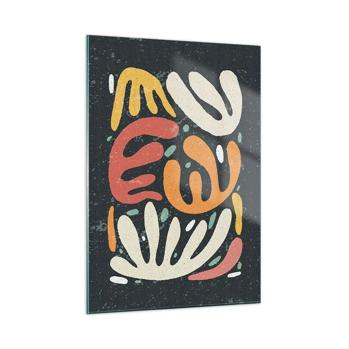 Schilderen op glas - Compositie – ik sta op het punt je te pakken te krijgen - 50x70 cm