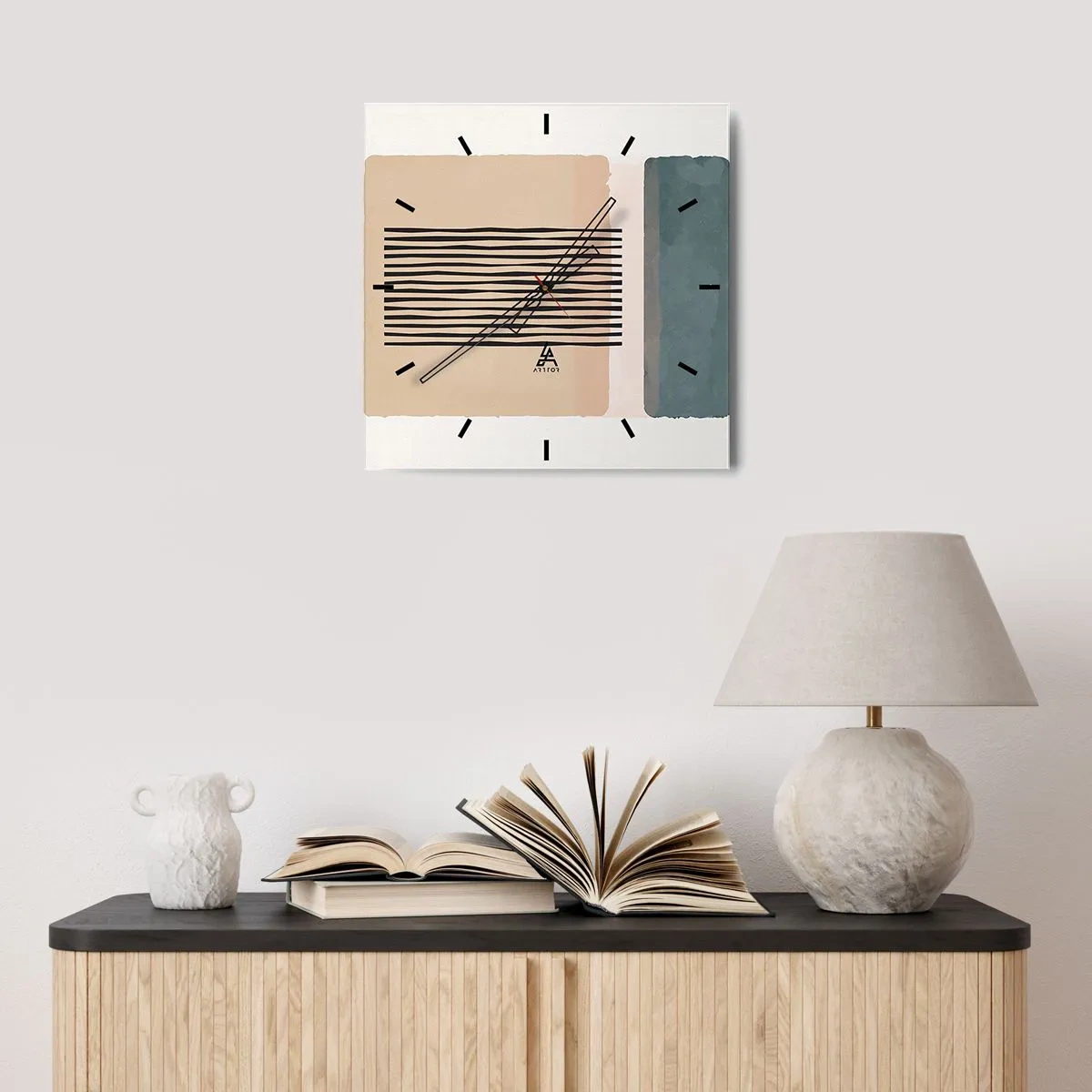 Wandklok - Klok - Alles is oke - 40x40 cm