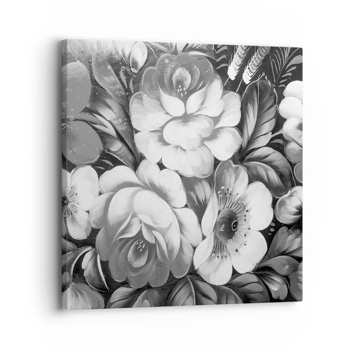 Schilderen op canvas - Zelfs in grijs mooi - 30x30 cm