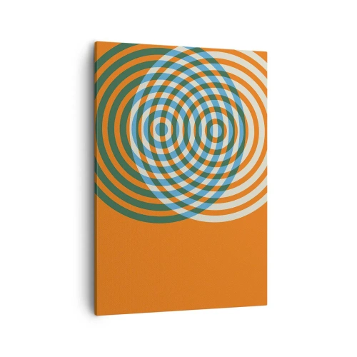 Schilderen op canvas - Abstracte circulaire variatie - 50x70 cm