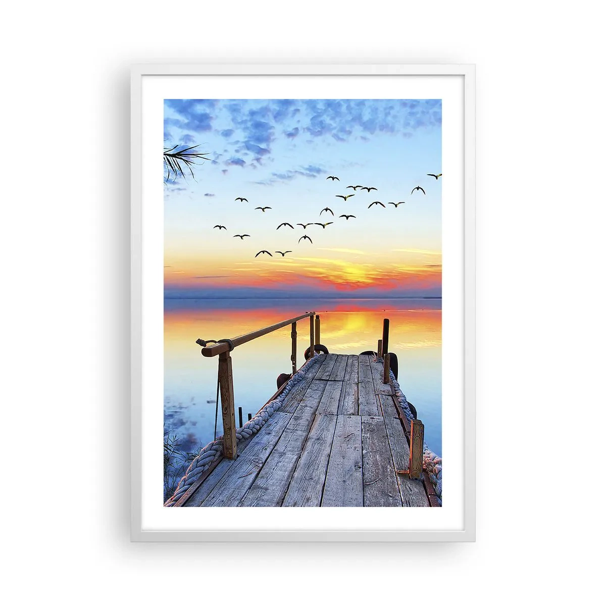 Poster in een witte lijst - Het is tijd om terug te gaan... - 50x70 cm