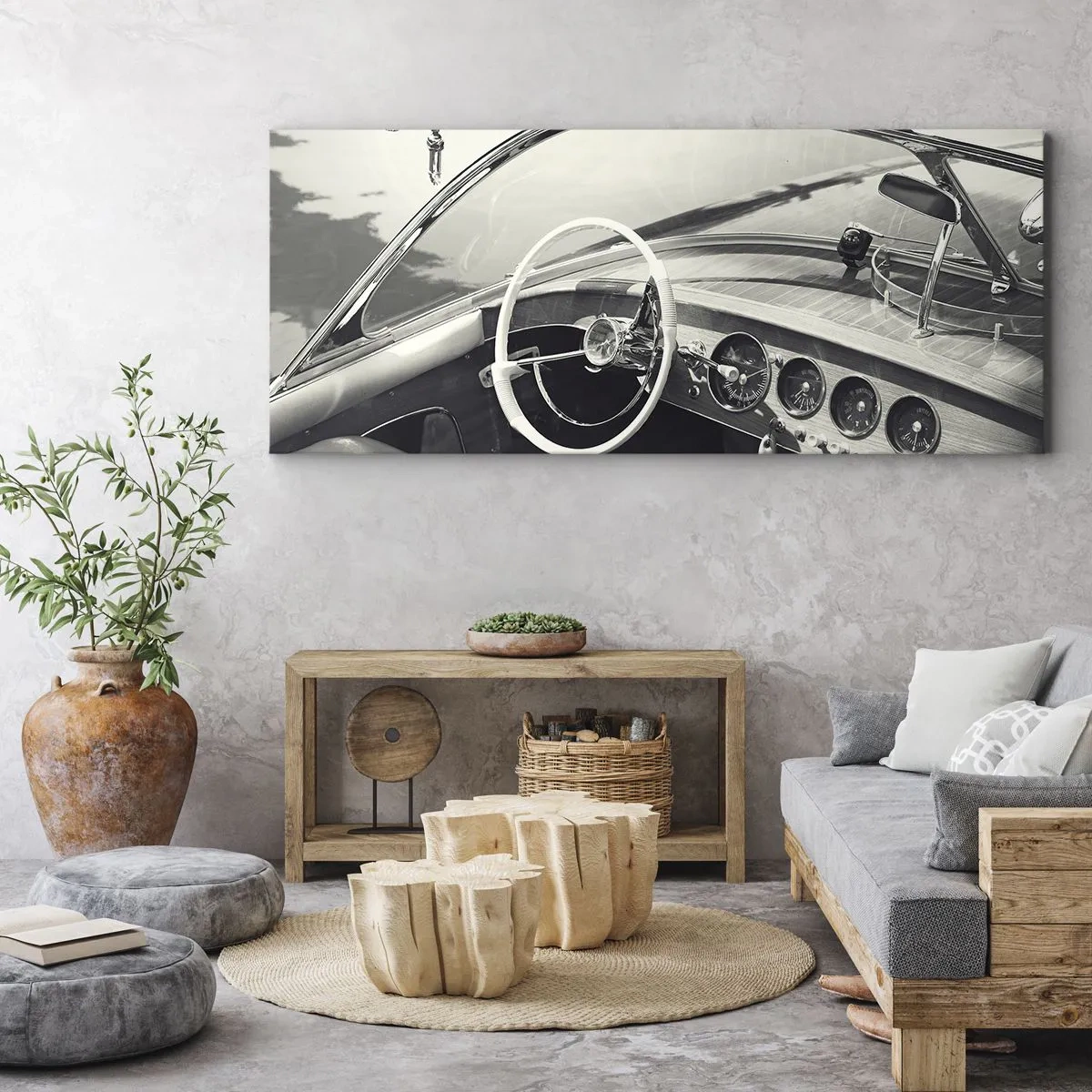 Schilderen op canvas - Weer voor de rijken - 100x40 cm
