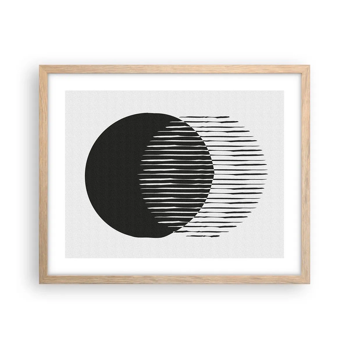 Een poster in een licht eiken lijst - Zijn alter ego - 50x40 cm