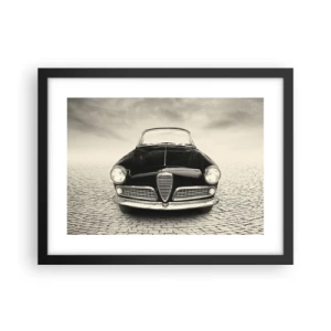 Poster in een zwarte lijst - Je moet gewoon van me houden - 40x30 cm