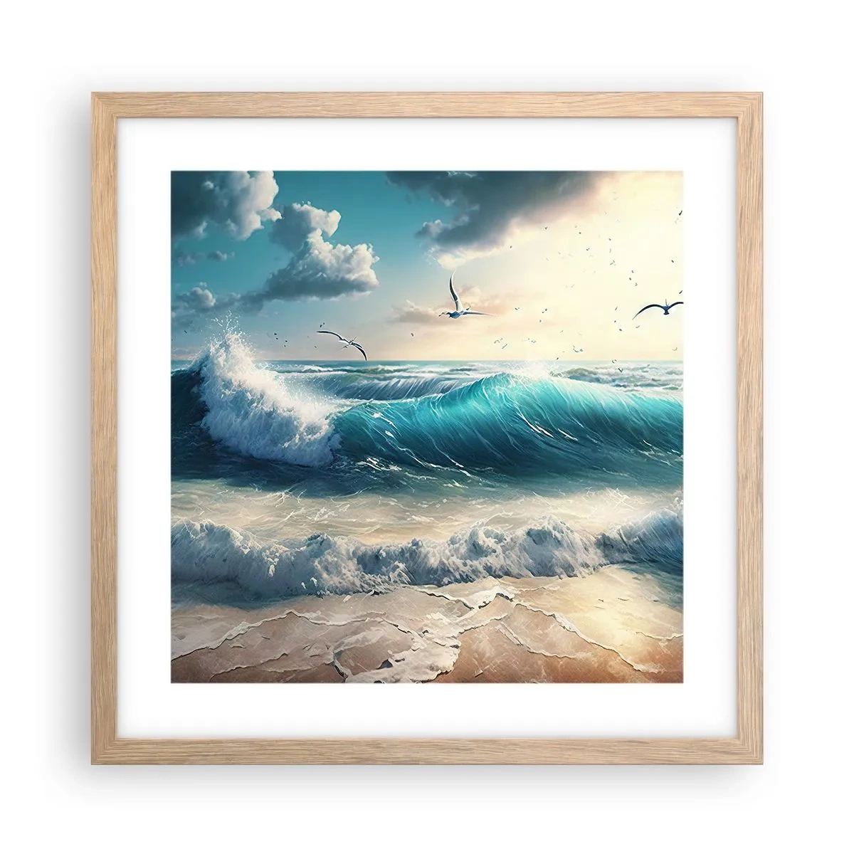 Een poster in een licht eiken lijst - Ritselt alleen voor jou - 40x40 cm