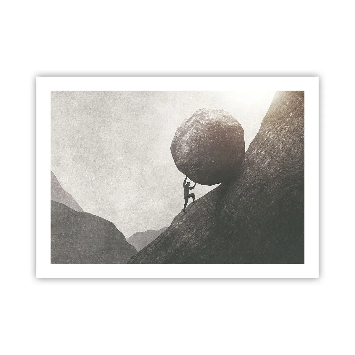 Poster - Ik geloof tegen alle hoop in - 70x50 cm