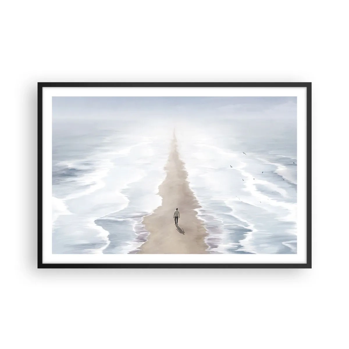 Poster in een zwarte lijst - Een gouden toekomst - 91x61 cm