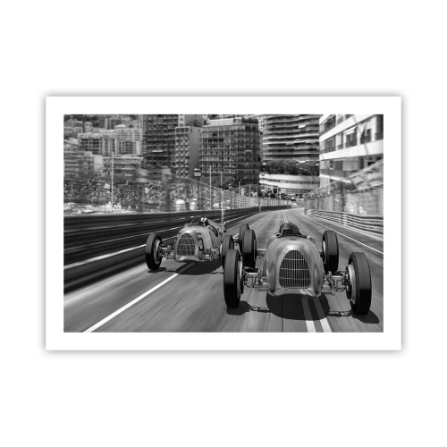 Poster - Lang geleden in Monte Carlo - 70x50 cm