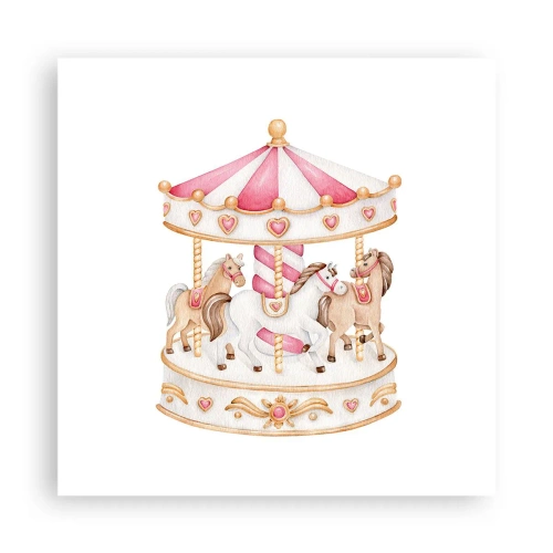 Poster - De zoete kinderwereld - 40x40 cm