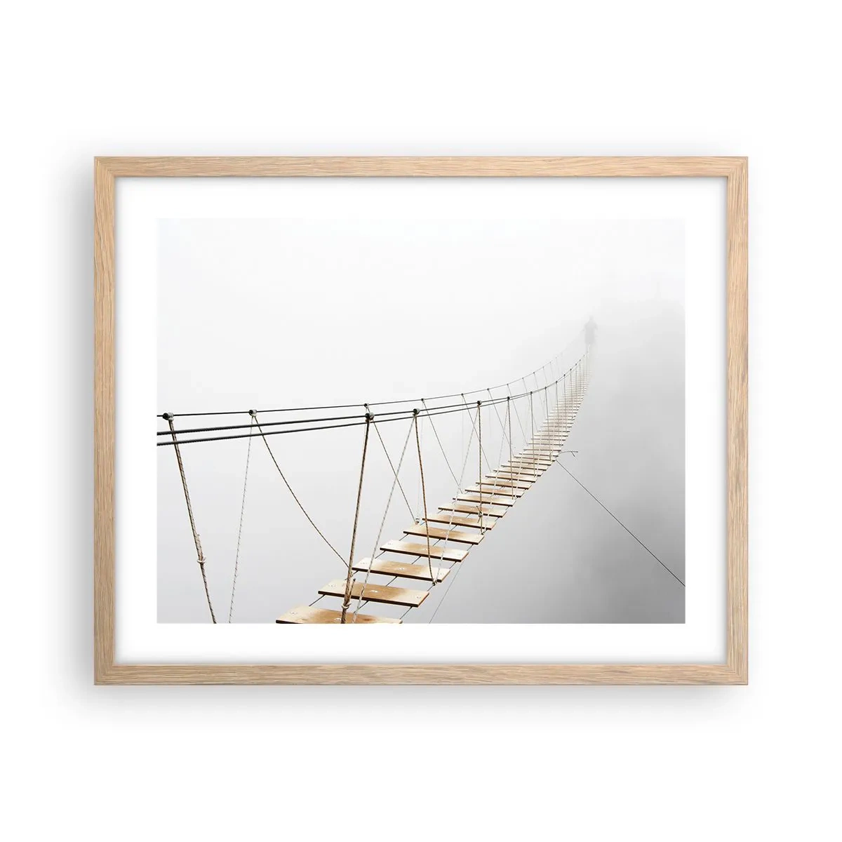 Een poster in een licht eiken lijst - Waar zal het je brengen? - 50x40 cm