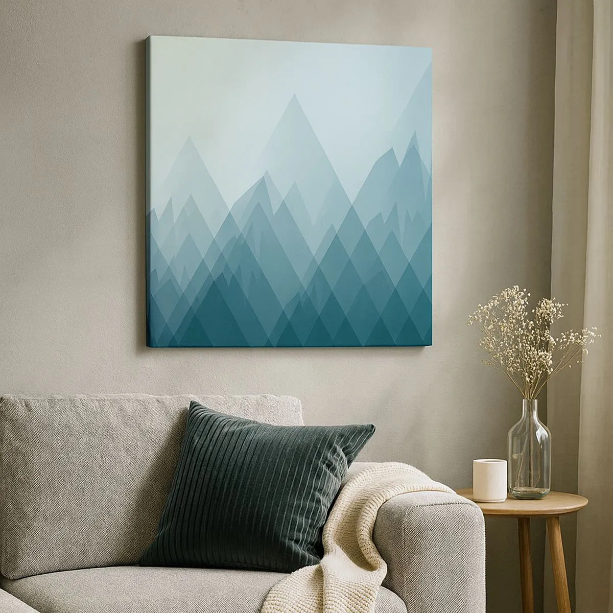 Schilderen op canvas - Groot, groter, grootst - 30x30 cm