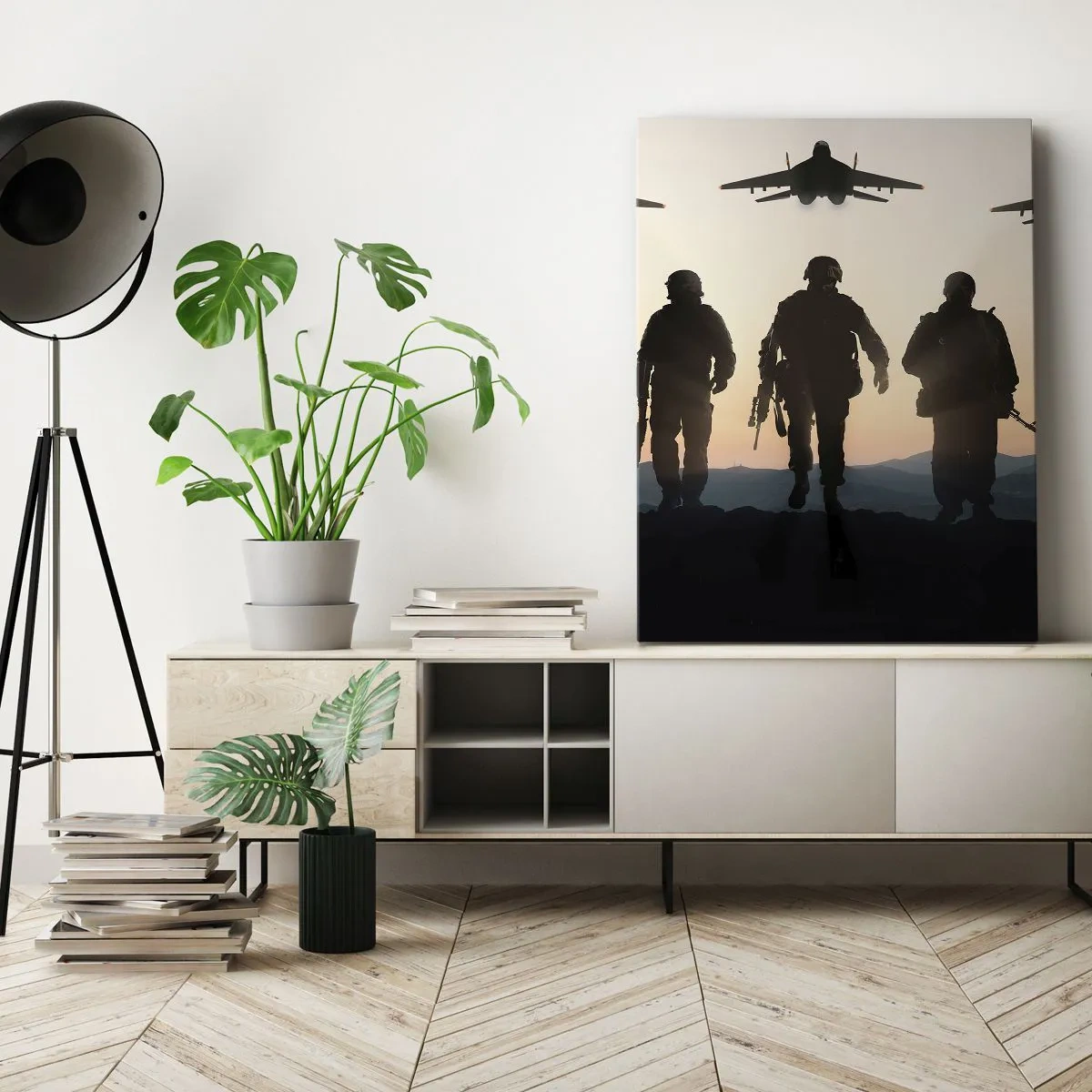 Schilderen op canvas - Welkom in onze wereld - 80x120 cm