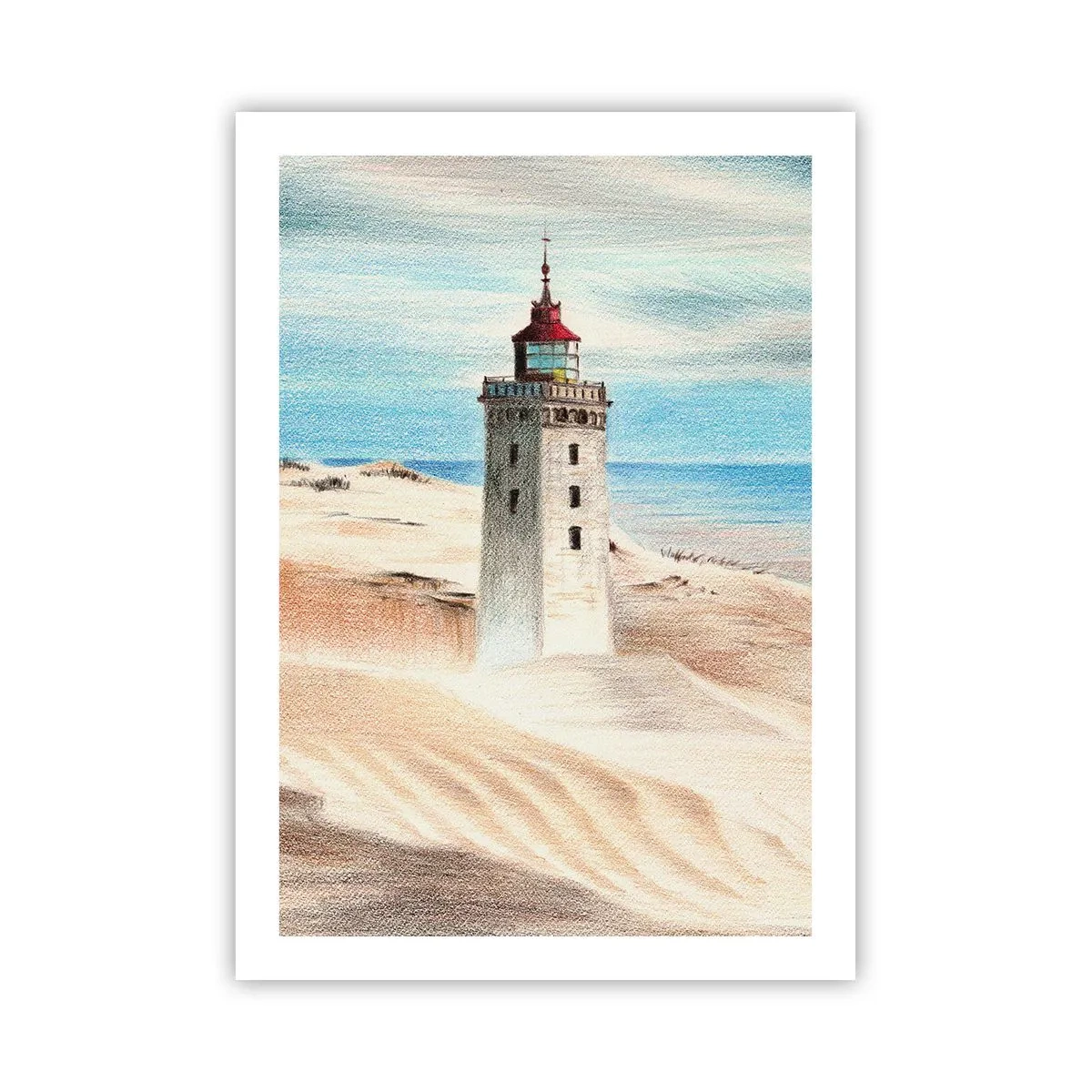 Poster - Altijd staren naar de zee - 50x70 cm