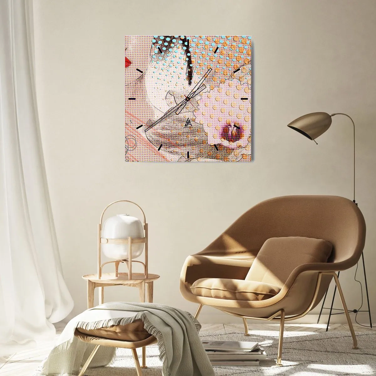 Wandklok - Klok - Stripboek heroïne - 40x40 cm