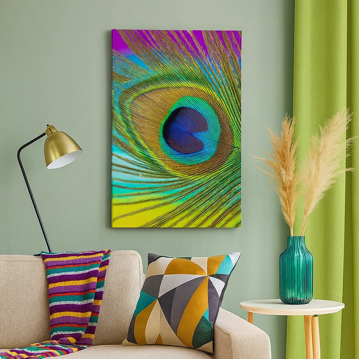 Schilderen op canvas - Oog in oog - 50x70 cm