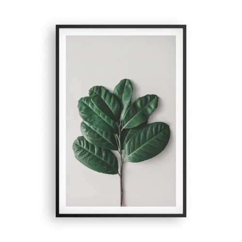 Poster in een zwarte lijst - Een tekening van de pure natuur - 61x91 cm