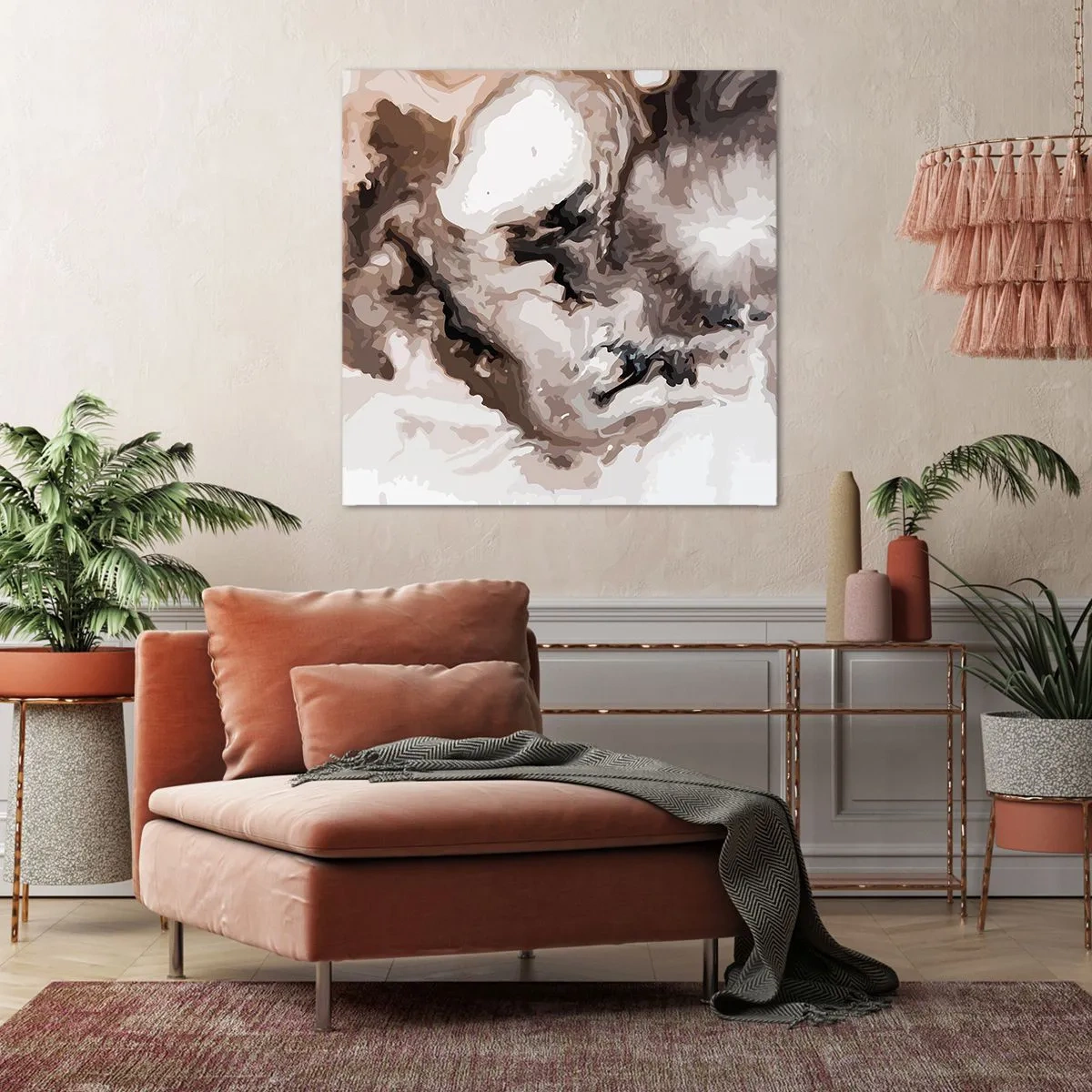 Schilderen op canvas - De geboorte van een sterrenstelsel - 50x50 cm