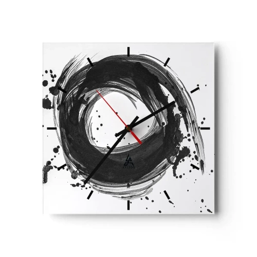 Wandklok - Klok - De draaikolk van de schepping - 30x30 cm