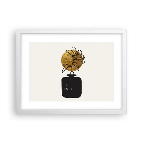 Poster in een witte lijst - Schoonheid is goud waard - 40x30 cm