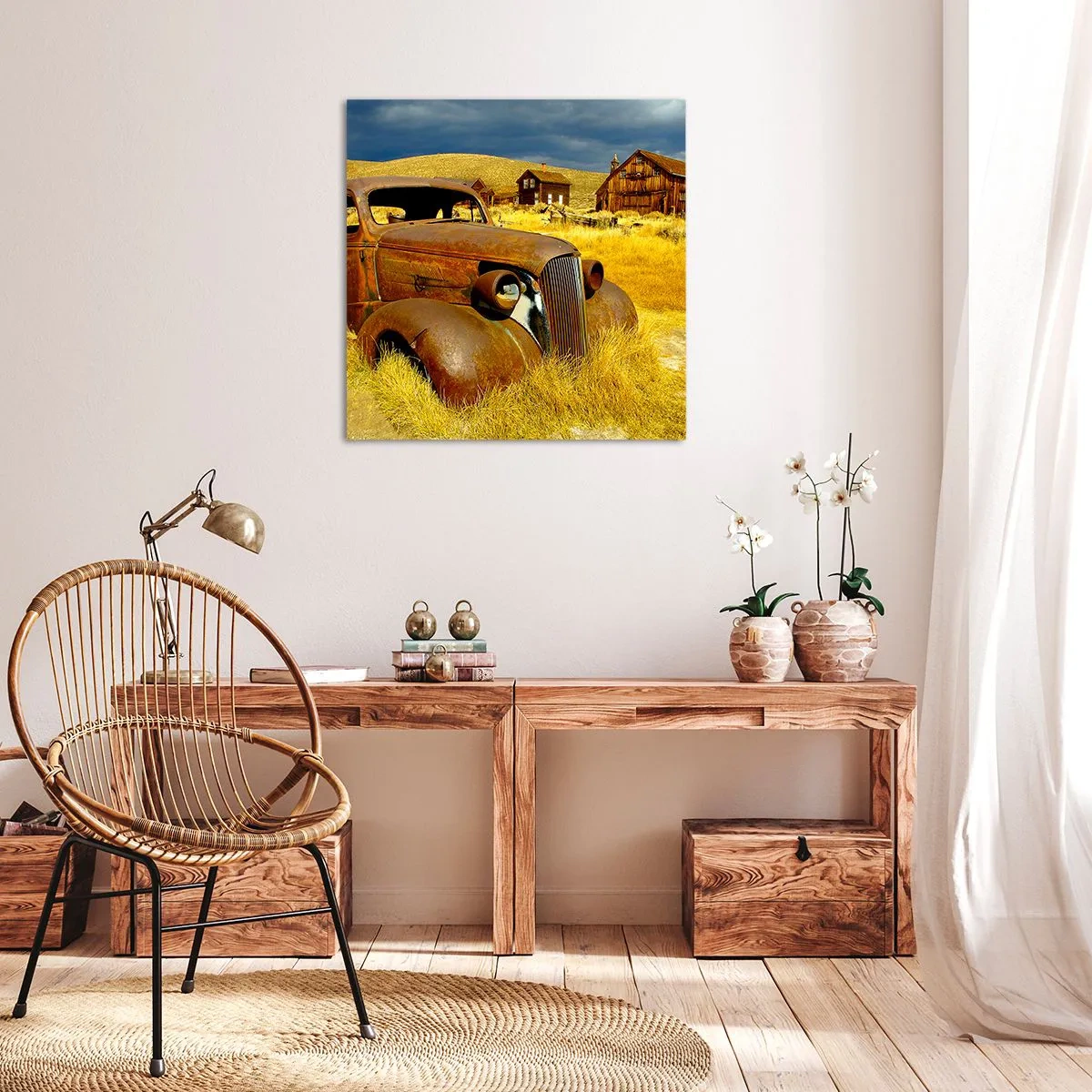 Schilderen op canvas - Een welverdiende rust - 50x50 cm