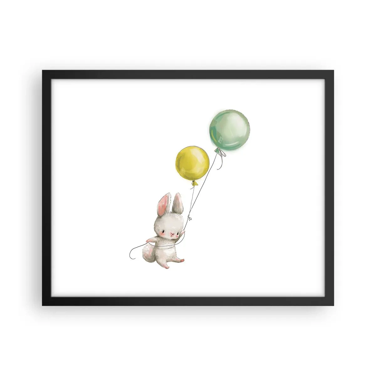 Poster in een zwarte lijst - Ik ga ook vliegen! - 50x40 cm