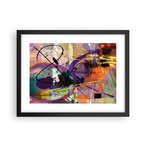 Poster in een zwarte lijst - Je kunt rechtdoor of rondom - 40x30 cm