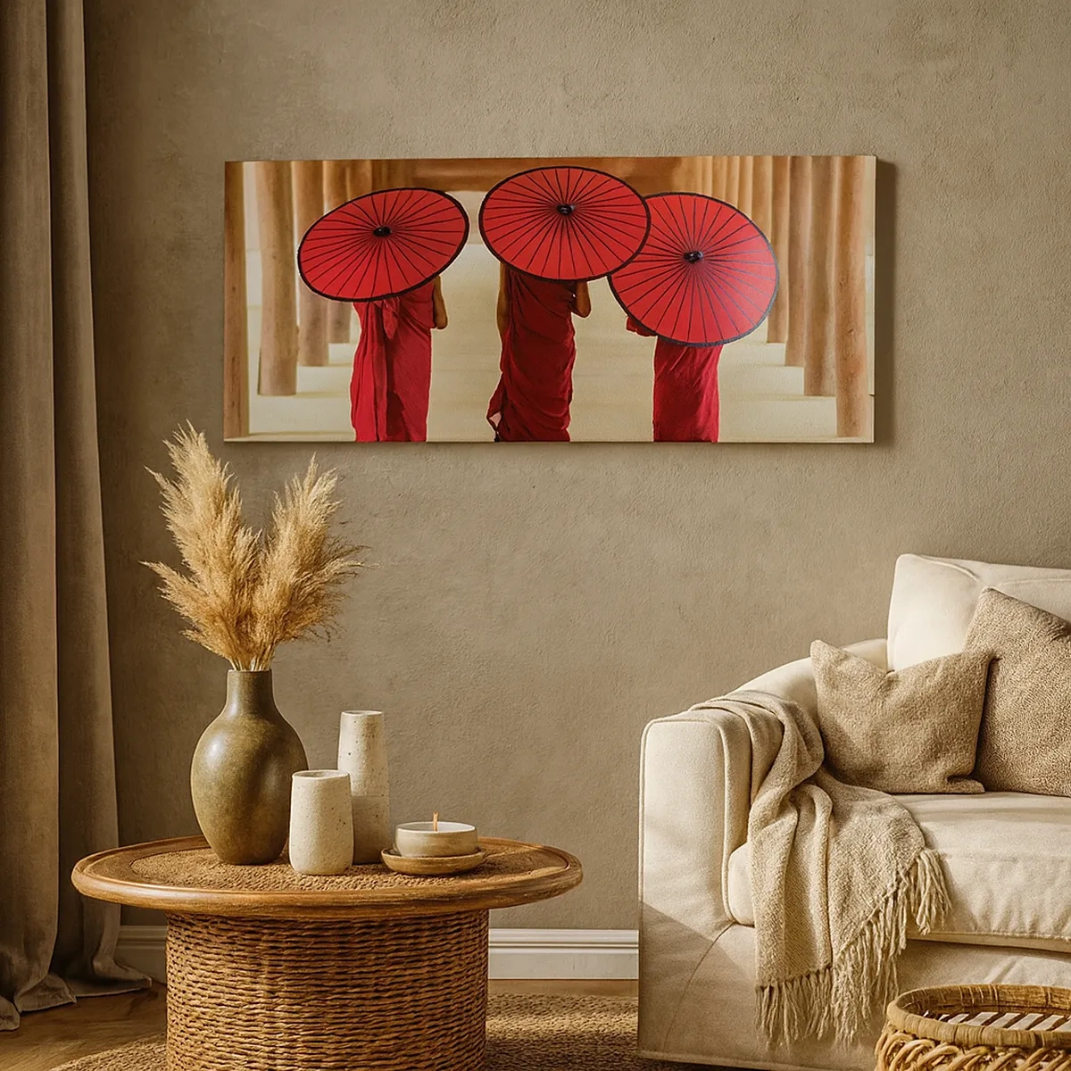 Schilderen op canvas - Op weg naar het Zuivere Land - 30x30 cm