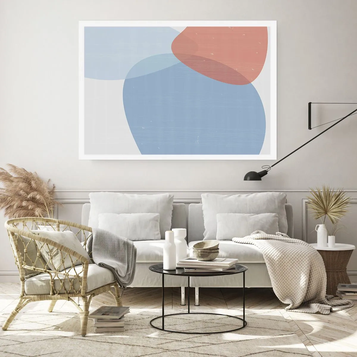 Poster - Pastelkleurige relaties - 100x70 cm