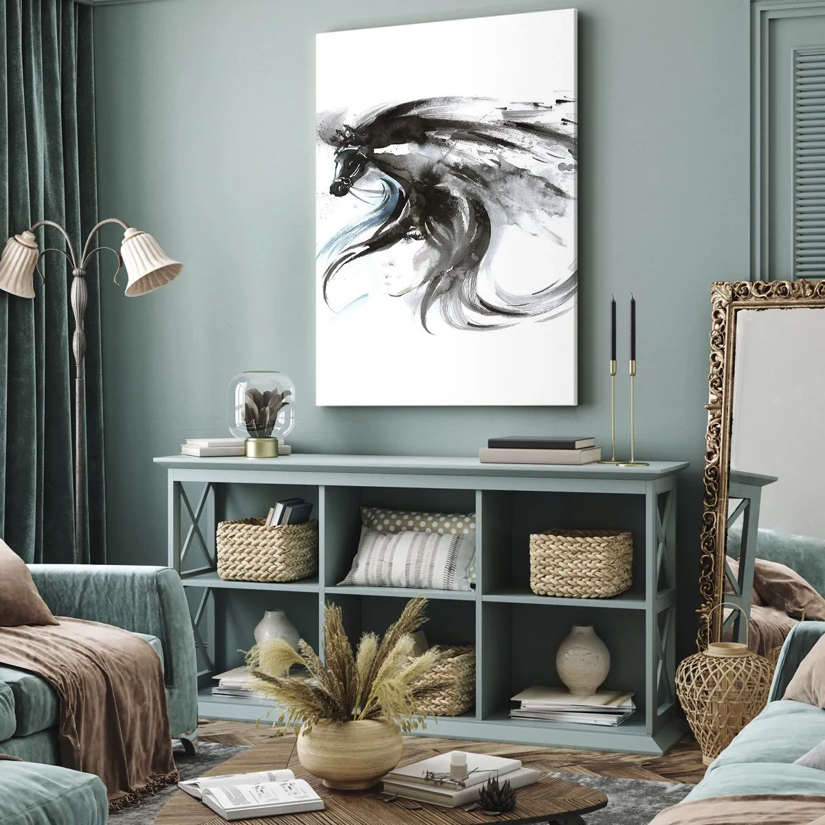 Schilderen op canvas - Galop van de Zwarte Prins - 50x70 cm