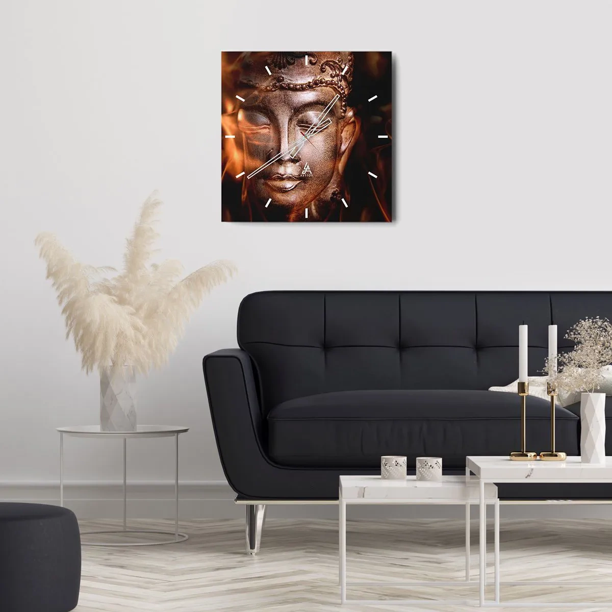 Wandklok - Klok - Het bestaat alleen hier en nu - 30x30 cm